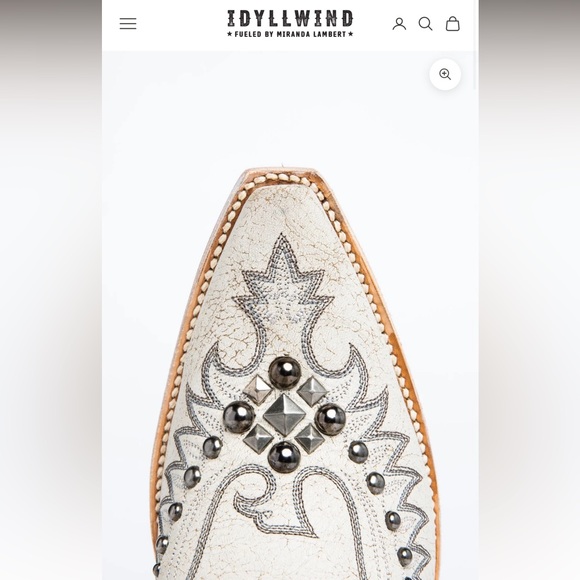 Idyllwind Miranda Lambert White Western Boots size 8 - Picture 6 of 14